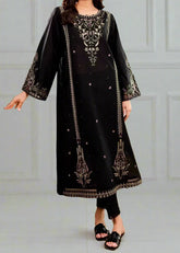 Grace Z-(W309)- Stitched Embroidered 2pc Linen dress